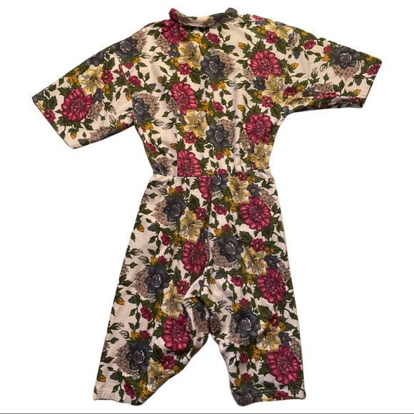 Vintage 80s Floral Wallpaper Romper - Picture 4 of 4